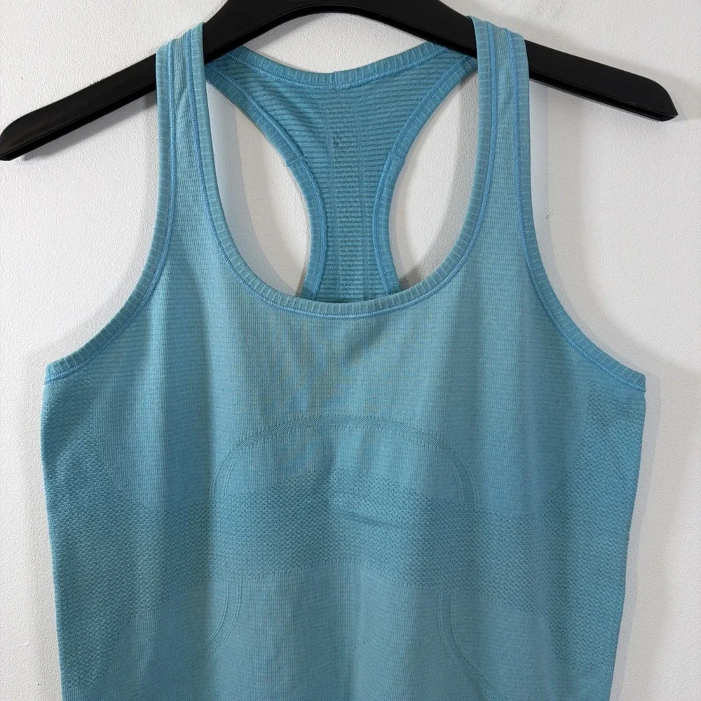 Lululemon Run Swiftly Tech Racerback Tank Top Pacific Teal Tonic Size 10 Gym Run